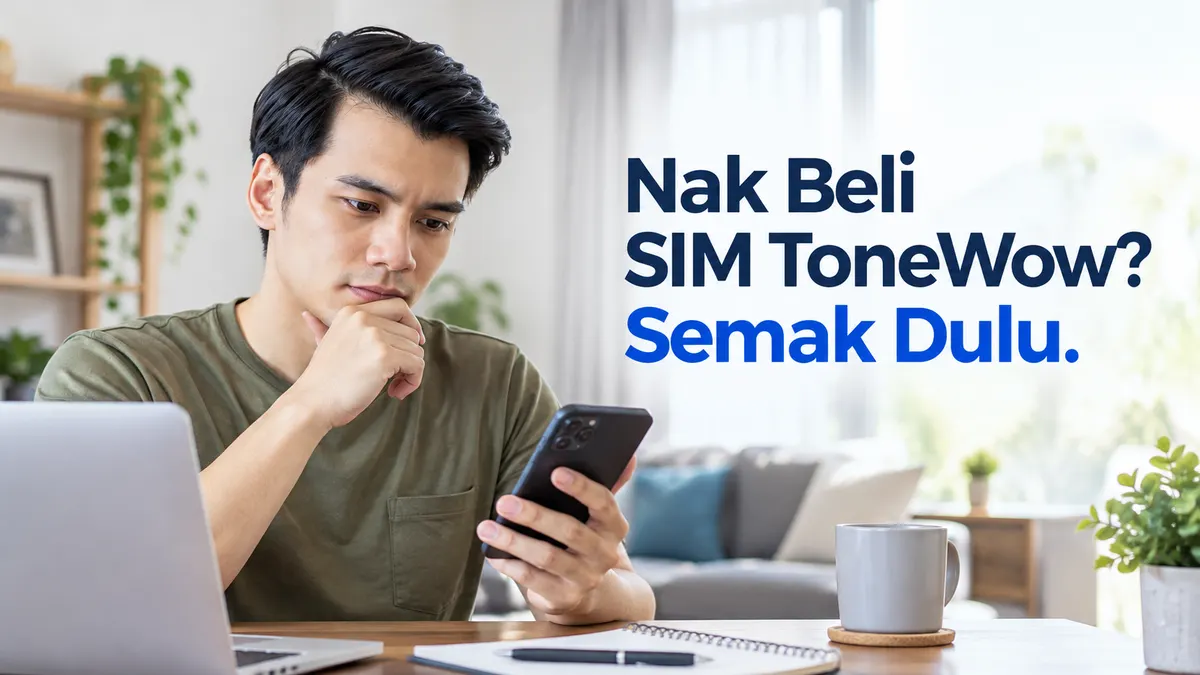 Gambar utama artikel ToneWow Malaysia: Apa yang Perlu Anda Tahu Sebelum Membeli SIM?