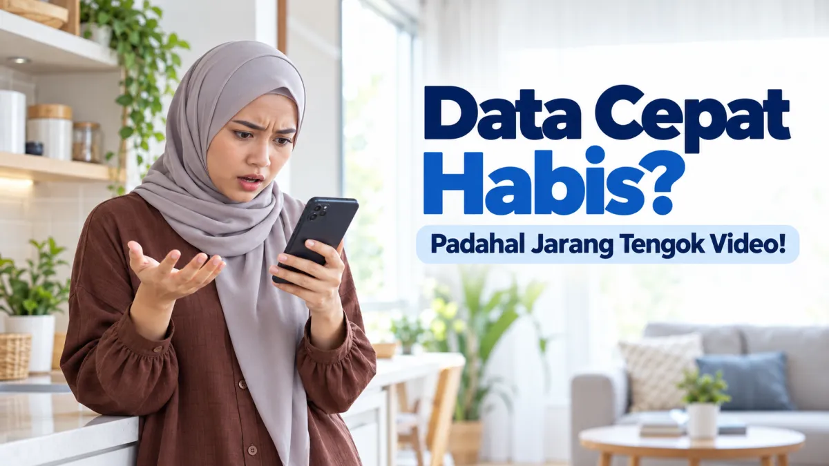 Gambar utama artikel Kenapa Data Internet Cepat Habis Walaupun Jarang Tengok Video?
